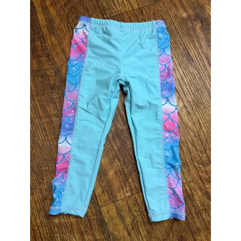 Baohulu Girls Mermaid UPF 50+ Swim Pants Quick Dry Rash Guard Swim Leggings